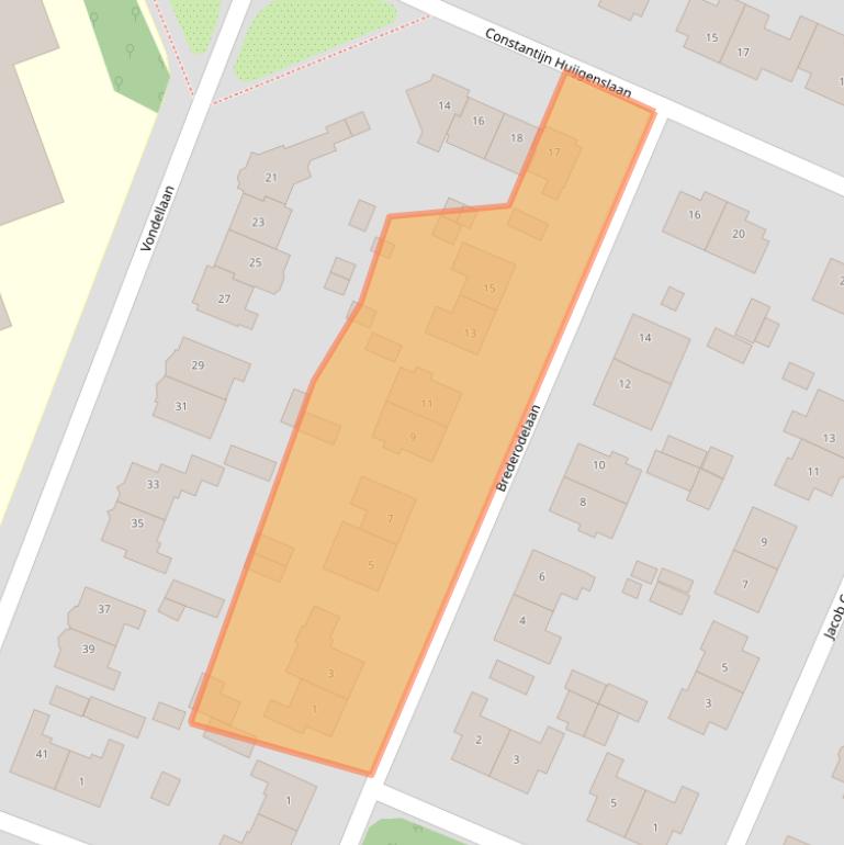 Kaart van postcodegebied 1401SG.