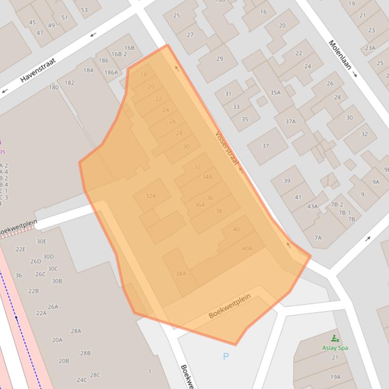 Kaart van postcodegebied 1401SZ.