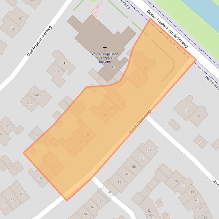 Kaart van postcodegebied 1401TB.