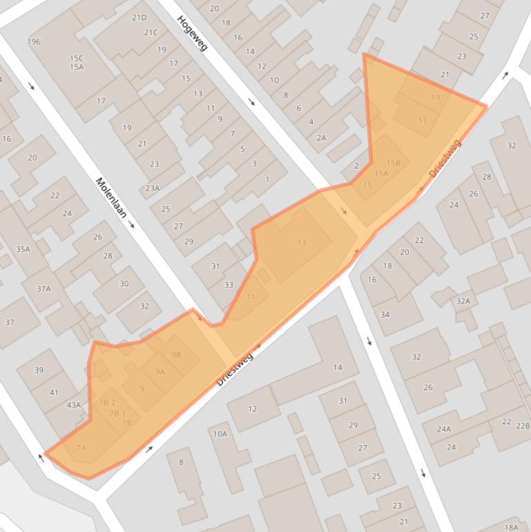 Kaart van postcodegebied 1401TM.