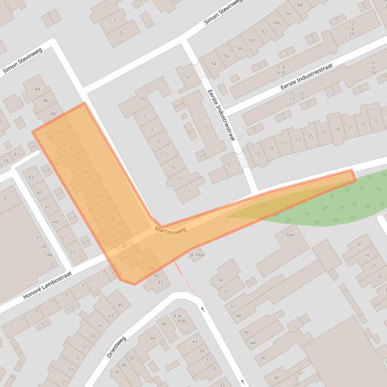 Kaart van postcodegebied 1401VK.