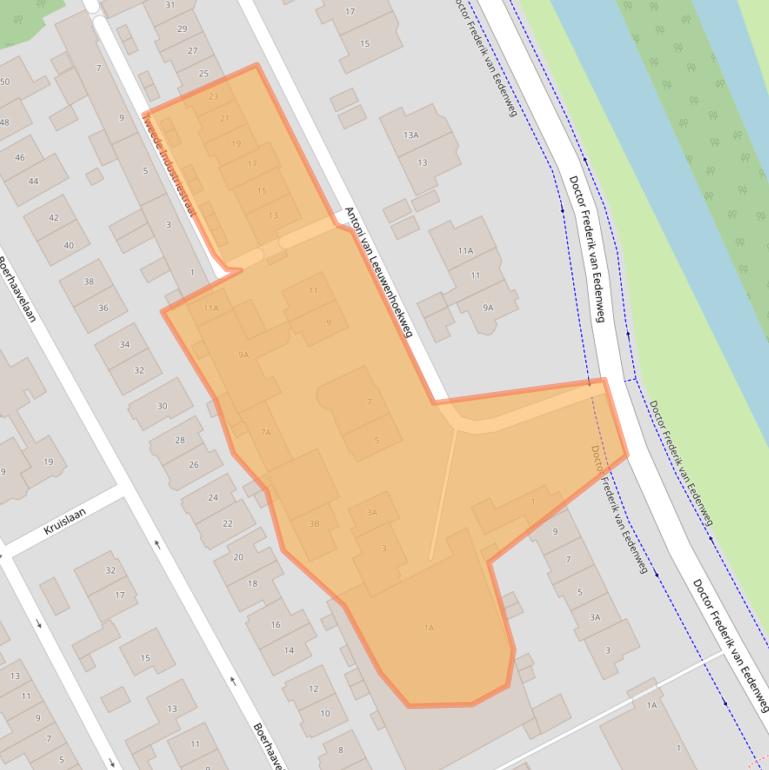 Kaart van postcodegebied 1401VW.