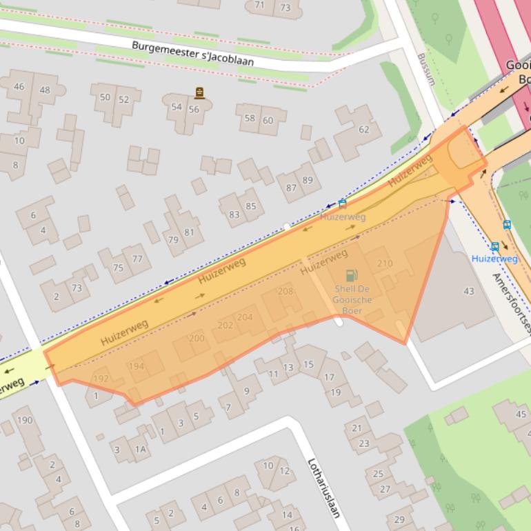 Kaart van postcodegebied 1402AP.