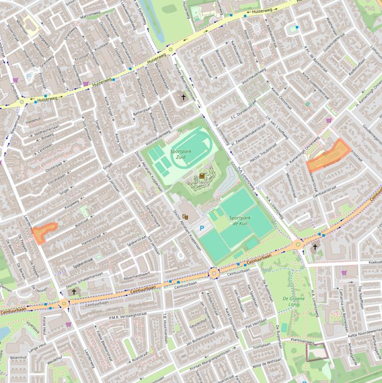 Kaart van postcodegebied 1402BD.