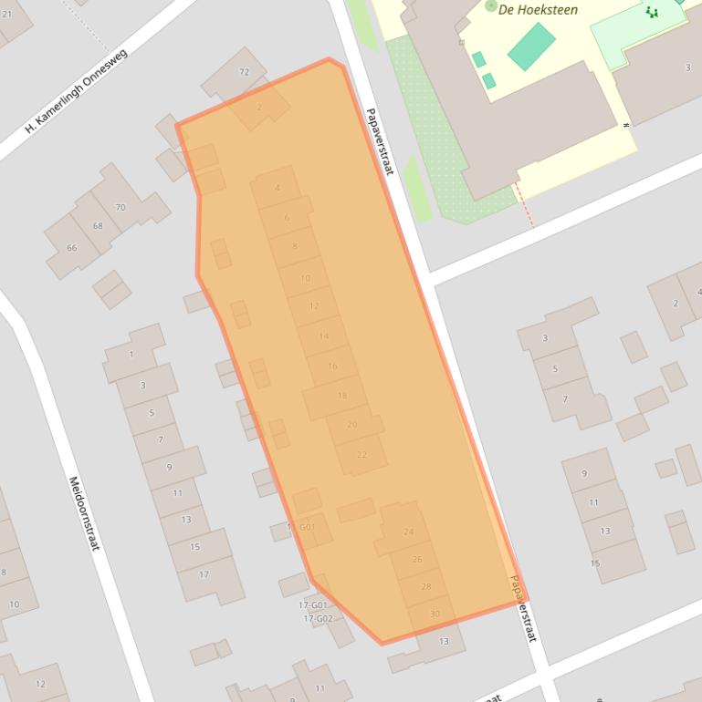 Kaart van postcodegebied 1402CW.