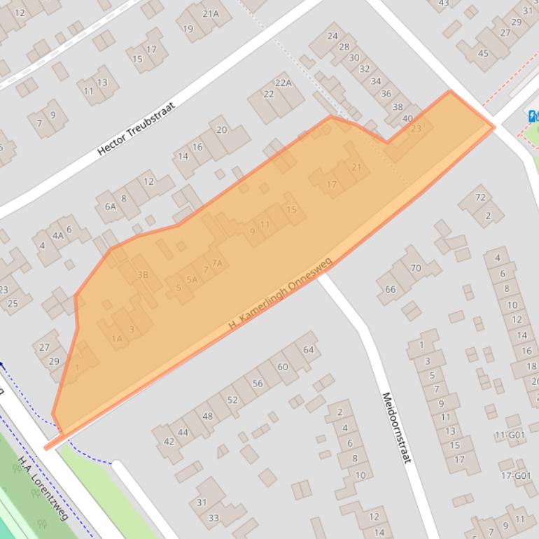 Kaart van postcodegebied 1402EA.