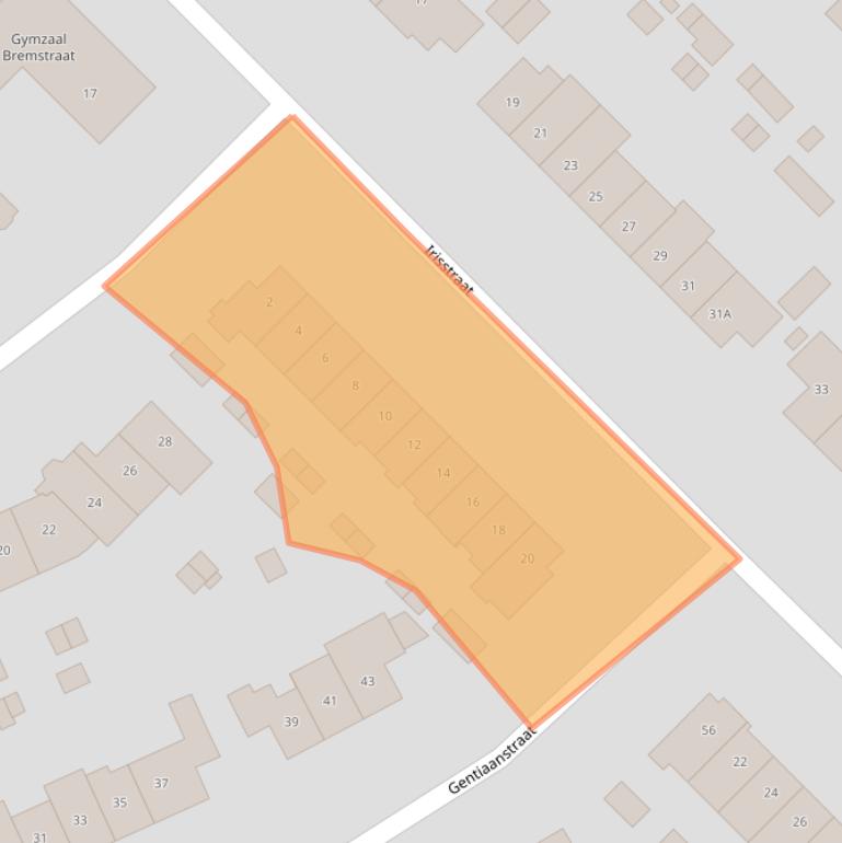 Kaart van postcodegebied 1402ER.