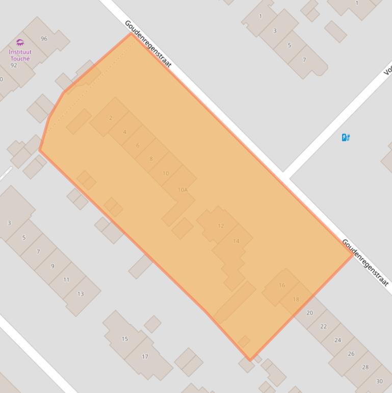 Kaart van postcodegebied 1402EW.