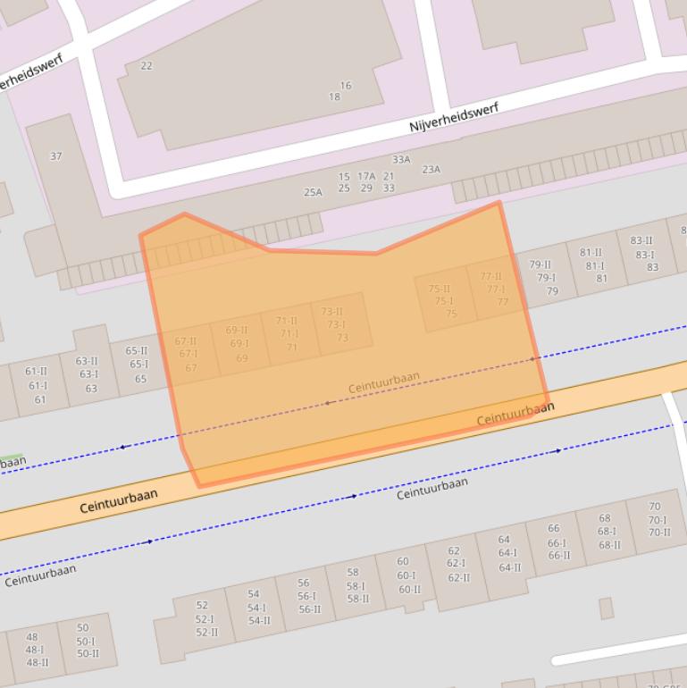 Kaart van postcodegebied 1402HC.