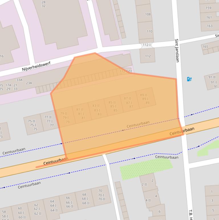 Kaart van postcodegebied 1402HD.