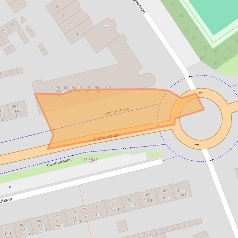 Kaart van postcodegebied 1402HR.