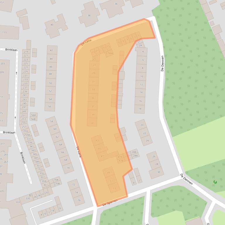 Kaart van postcodegebied 1402KA.