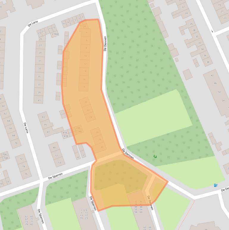 Kaart van postcodegebied 1402KK.