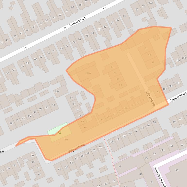 Kaart van postcodegebied 1402RC.