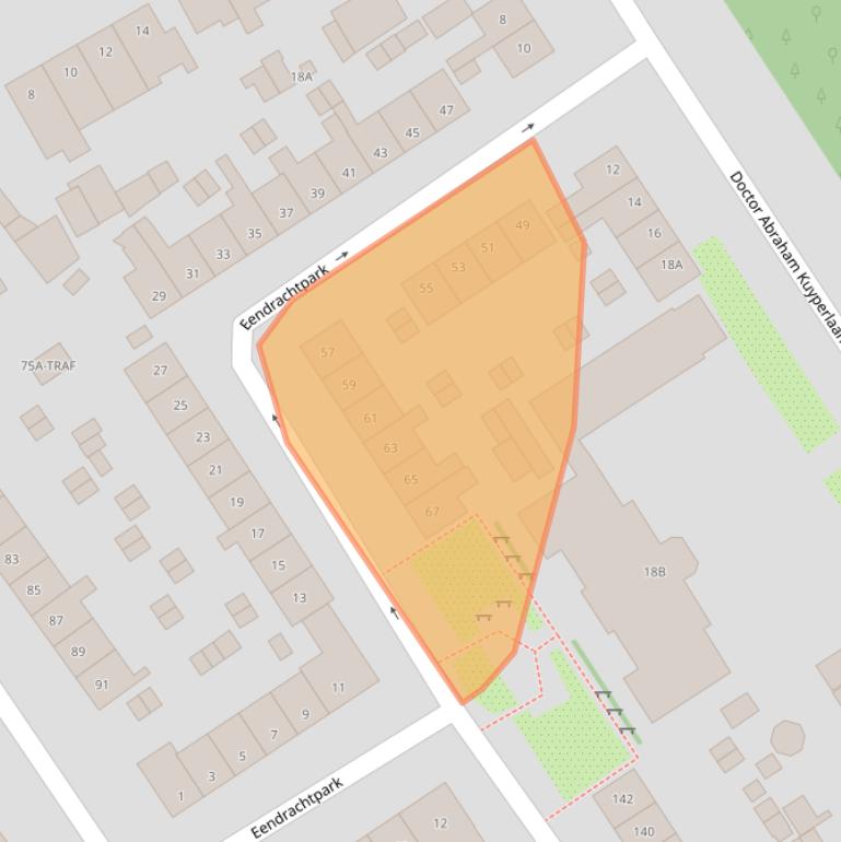 Kaart van postcodegebied 1402RL.