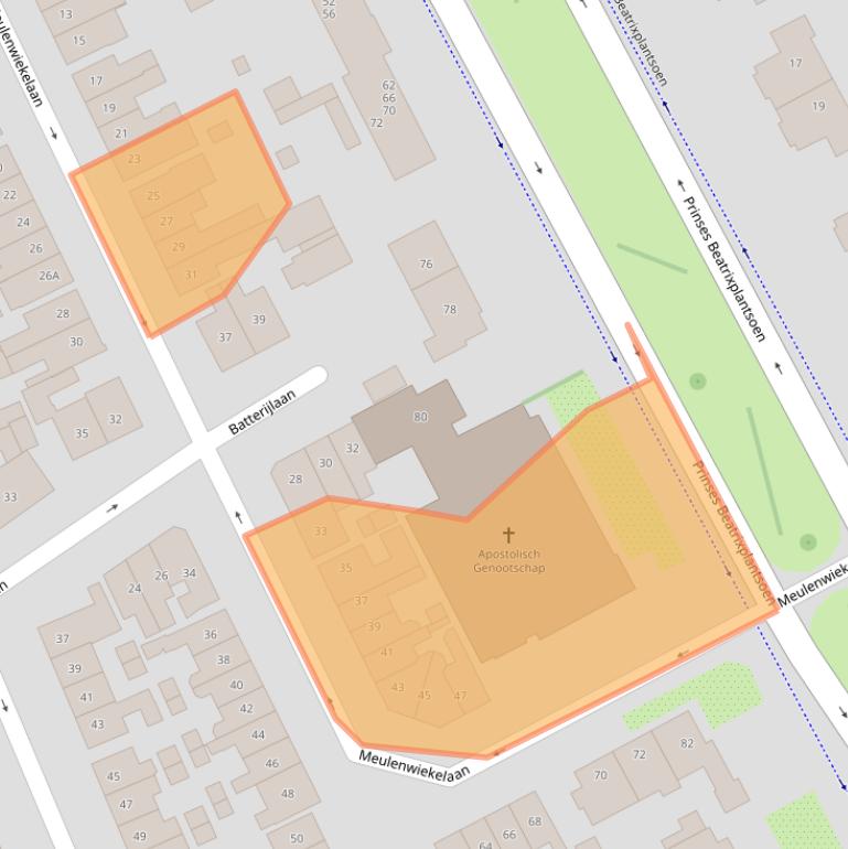 Kaart van postcodegebied 1402TC.