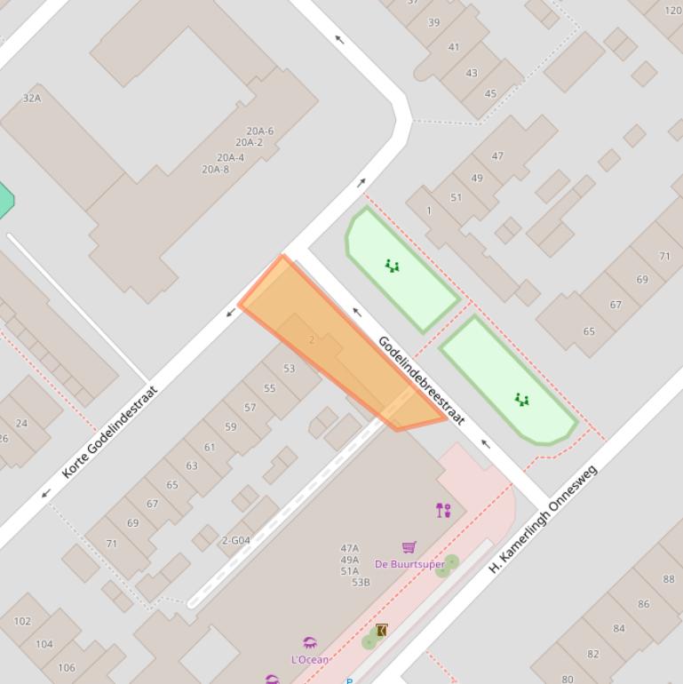 Kaart van postcodegebied 1402WX.