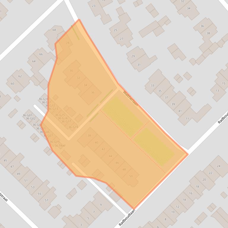 Kaart van postcodegebied 1402XM.