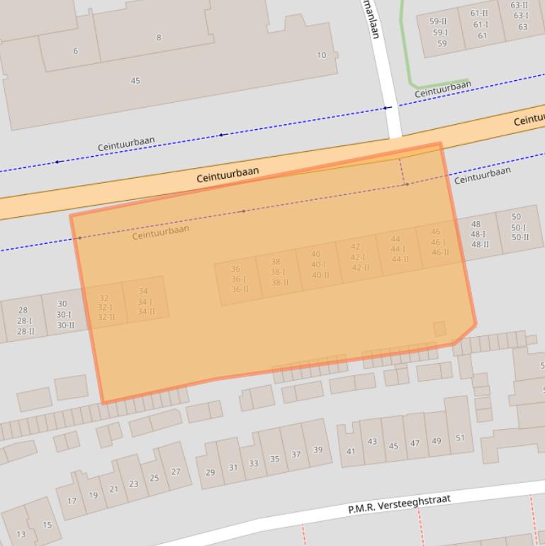 Kaart van postcodegebied 1403AB.