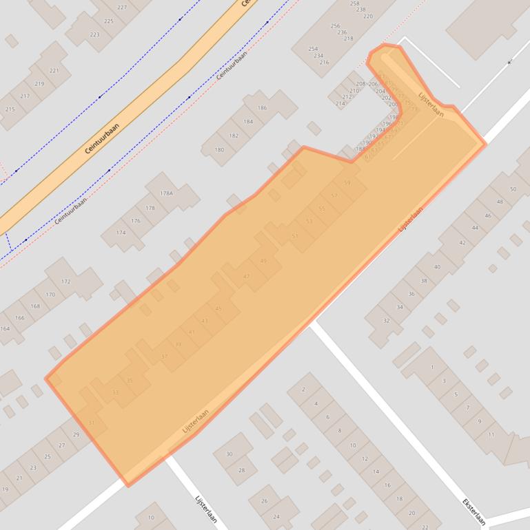Kaart van postcodegebied 1403AS.