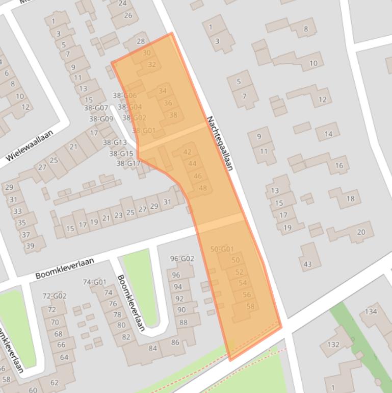 Kaart van postcodegebied 1403CJ.
