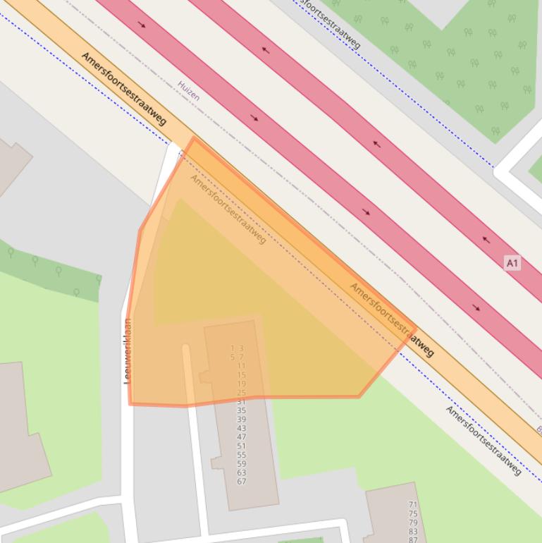 Kaart van postcodegebied 1403CK.