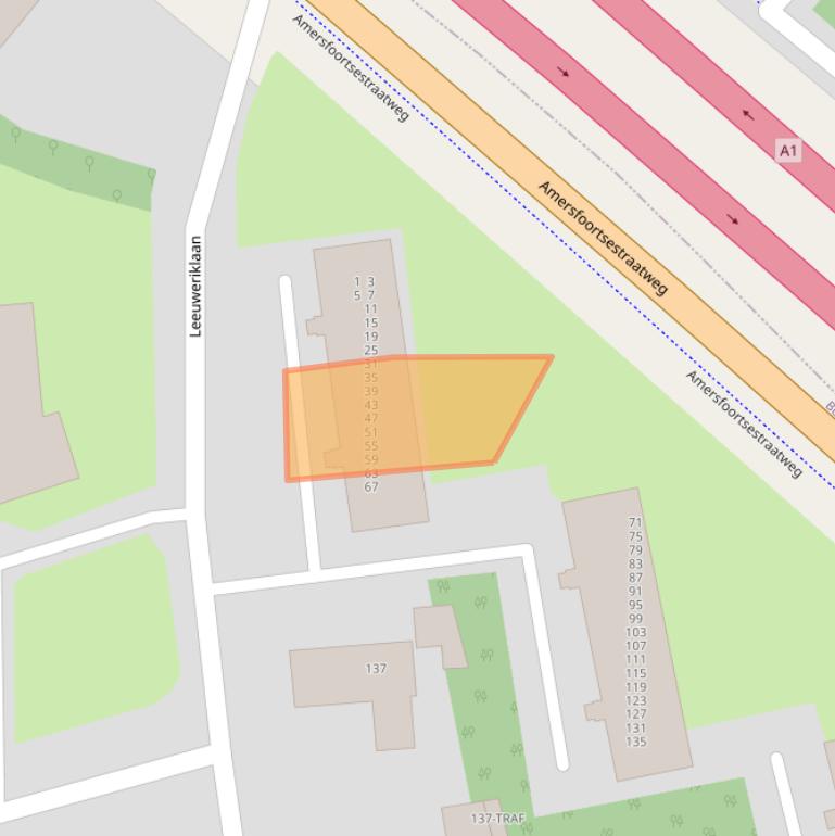 Kaart van postcodegebied 1403CL.