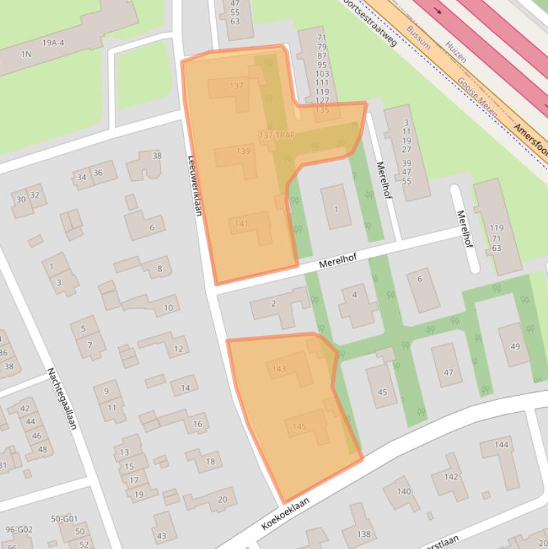 Kaart van postcodegebied 1403CP.