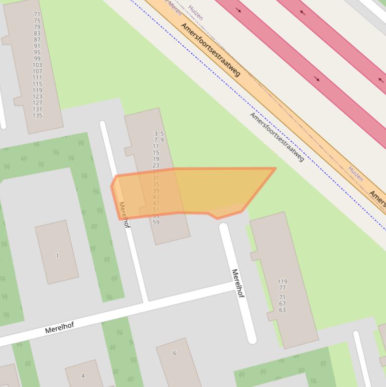 Kaart van postcodegebied 1403CT.