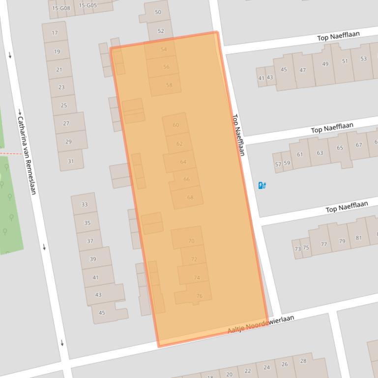 Kaart van postcodegebied 1403GB.