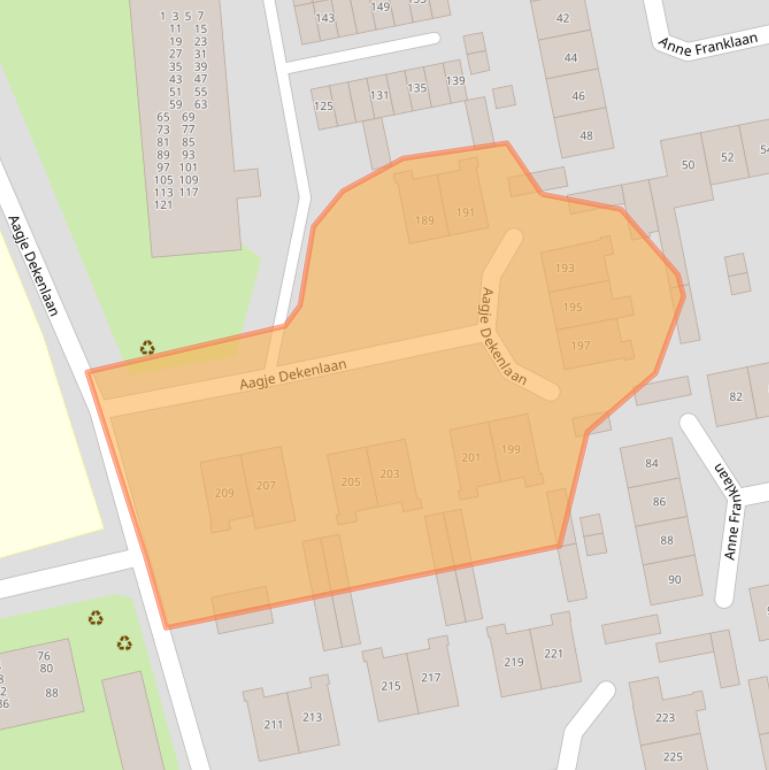 Kaart van postcodegebied 1403HE.