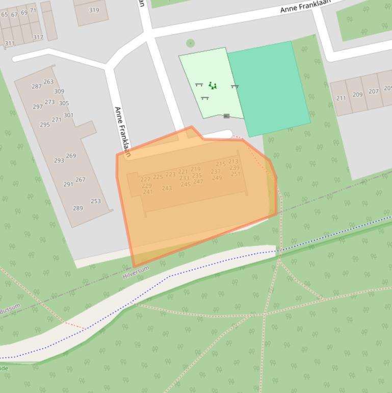 Kaart van postcodegebied 1403HM.