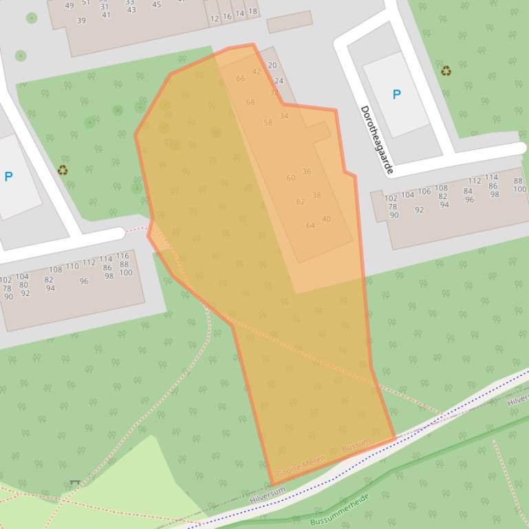 Kaart van postcodegebied 1403JW.