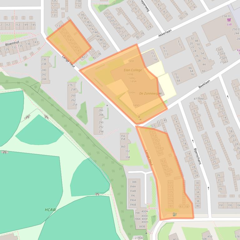 Kaart van postcodegebied 1403NH.