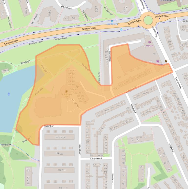 Kaart van postcodegebied 1403NL.