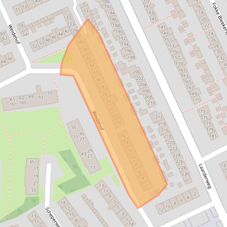 Kaart van postcodegebied 1403PL.
