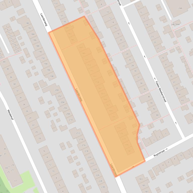 Kaart van postcodegebied 1403RH.