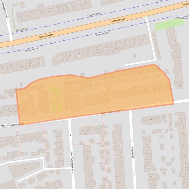 Kaart van postcodegebied 1403RT.