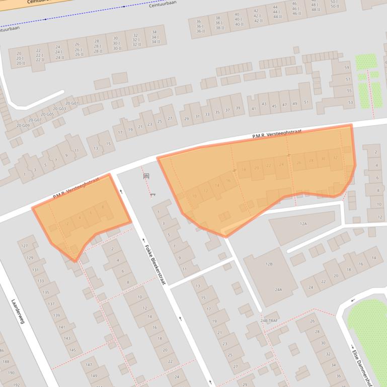 Kaart van postcodegebied 1403RV.