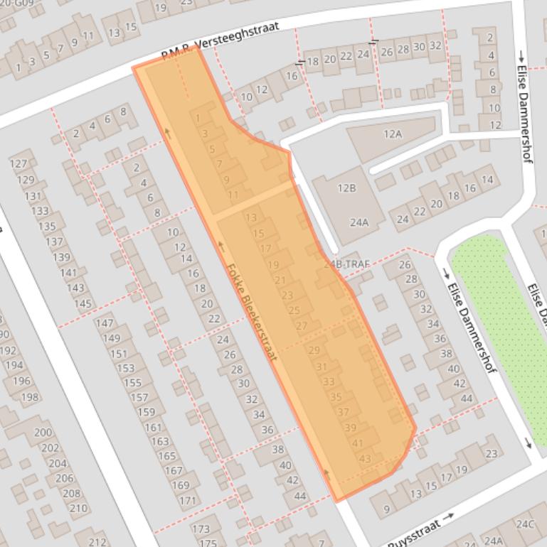 Kaart van postcodegebied 1403RX.