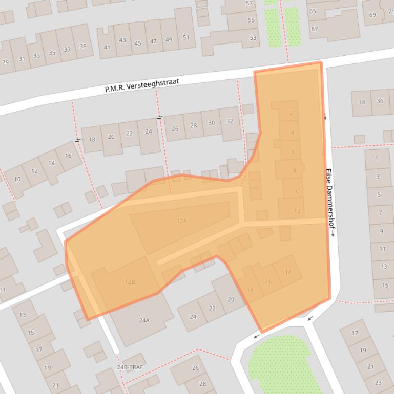Kaart van postcodegebied 1403SC.