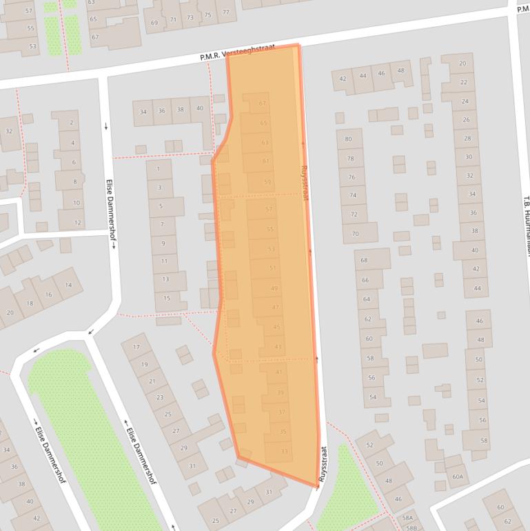 Kaart van postcodegebied 1403SH.