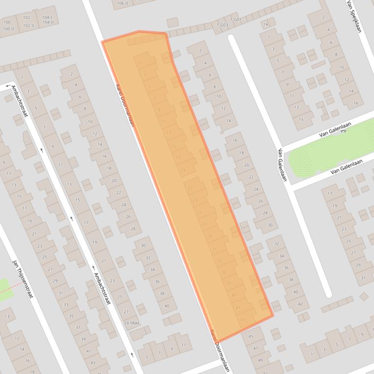 Kaart van postcodegebied 1403TK.