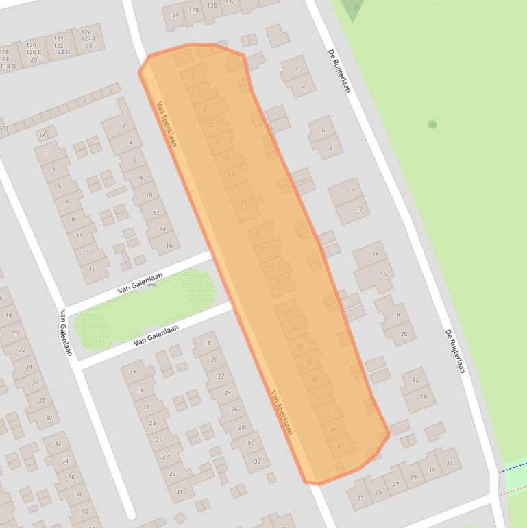 Kaart van postcodegebied 1403TT.