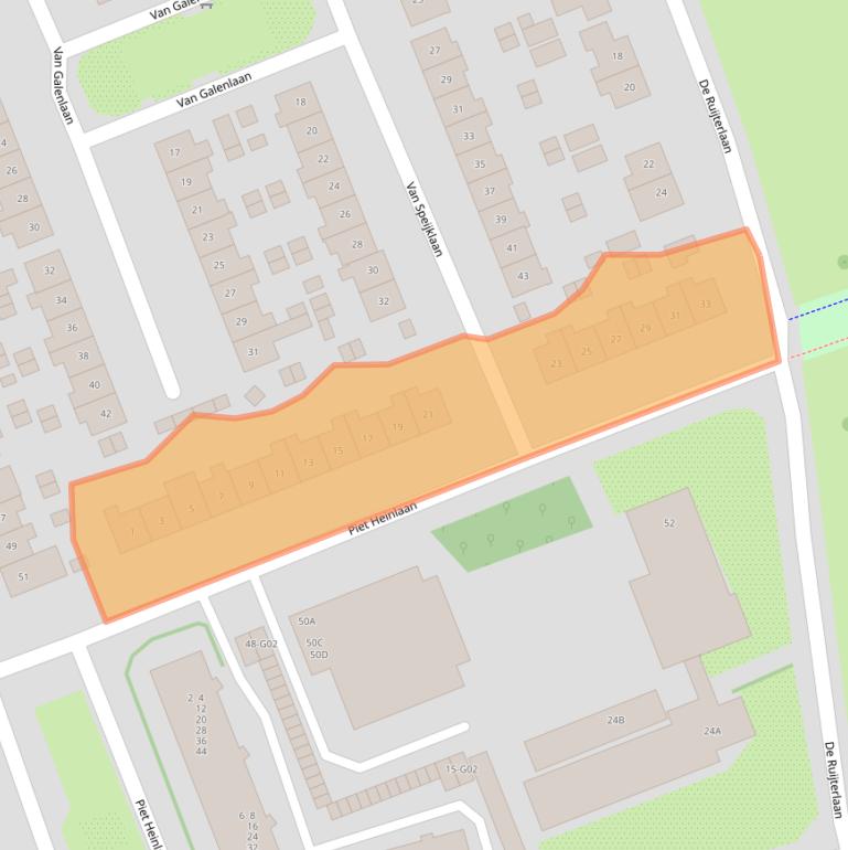 Kaart van postcodegebied 1403TW.