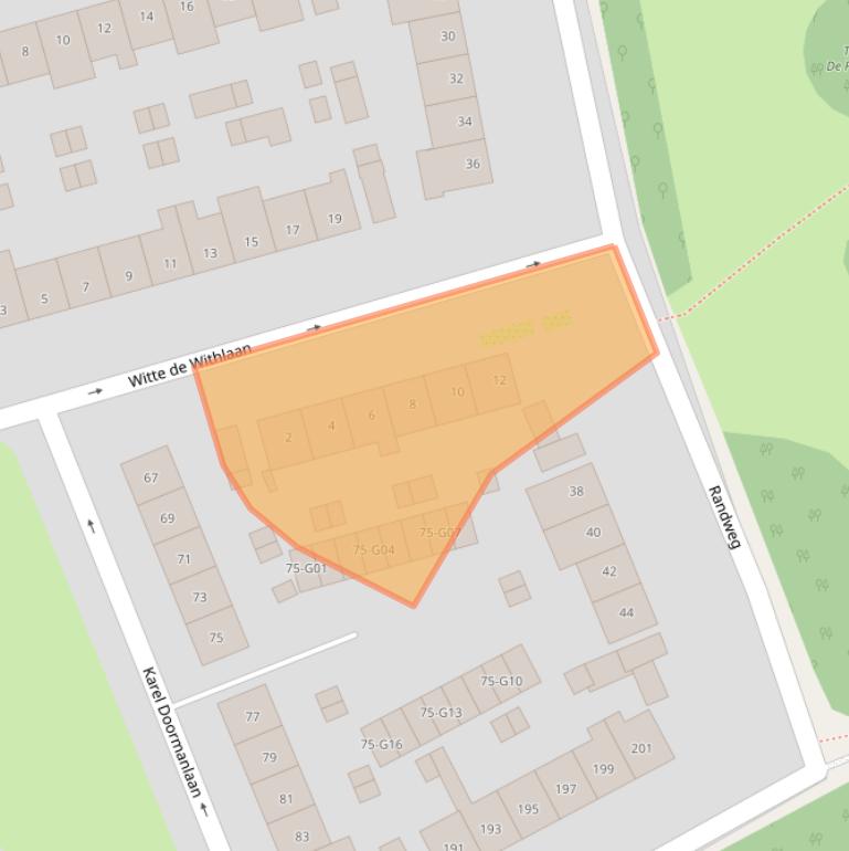 Kaart van postcodegebied 1403VD.