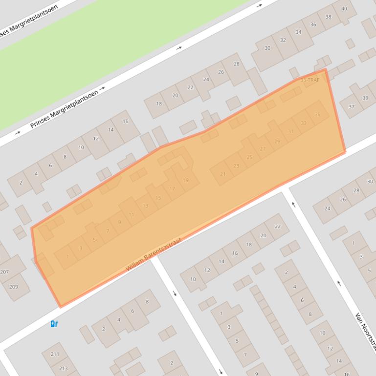 Kaart van postcodegebied 1403VH.