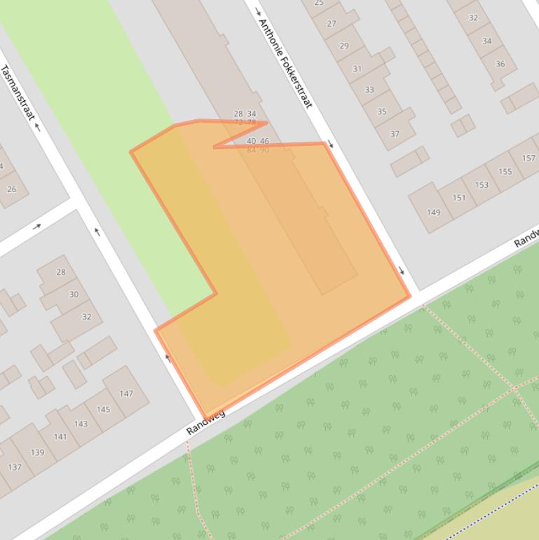 Kaart van postcodegebied 1403VT.