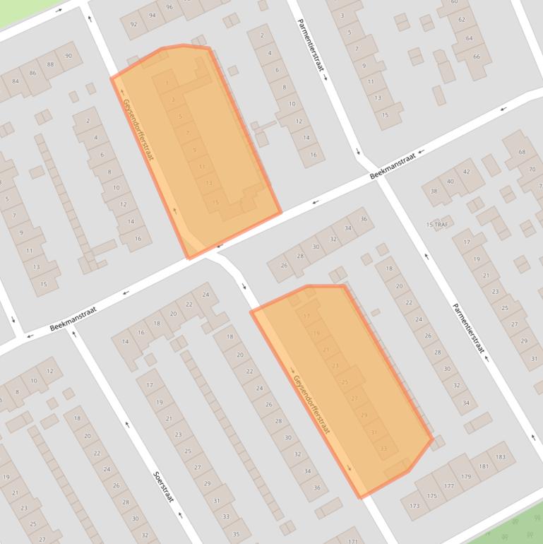 Kaart van postcodegebied 1403VX.