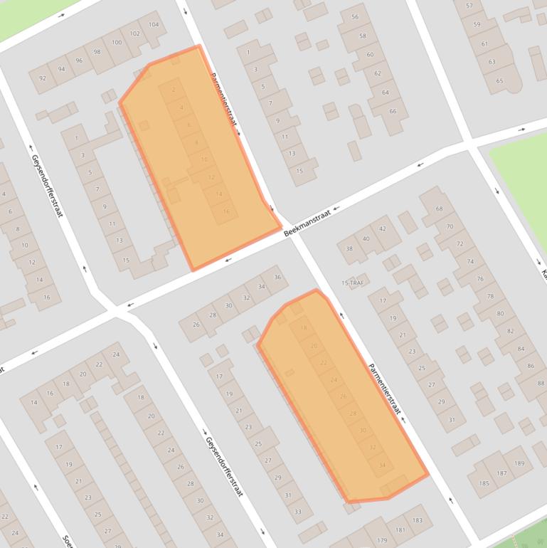 Kaart van postcodegebied 1403XB.
